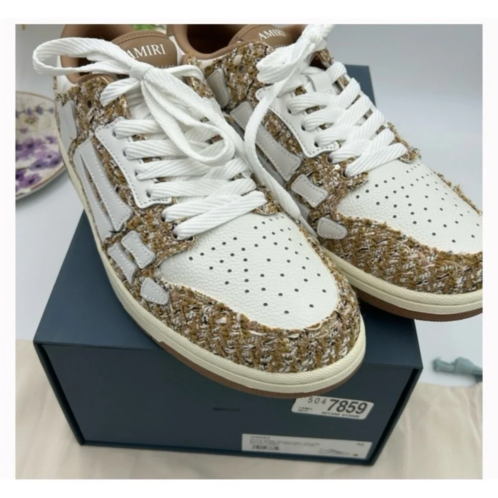 Amiri BOUCLE SKEL low top sneakers size 46